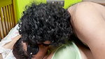 Hand Cuff in Bed and Blindfolded Bikini Removal and Pussy Lick with Insert Finger on Pussy