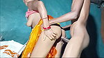 Indian 18 year old couple first time saree wearing sex.18 years old couple first time saree wearing
