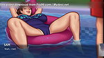 MILF STEP-MOM WAS SURPRISED! I FUCK HER IN SWIMSUIT! SUMMER TIME SAGA