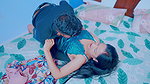 Sexy bhabhi caught her devar while he was masturbating with her bra