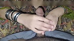 She Strokes My Cock Then Takes Creampie in Tight Pussy