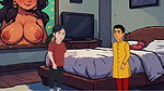 Teen fucked threesome sex hotel room