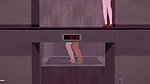 Chinese mom having times in lift