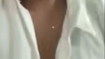 HOT DUSKY TELUGU MAAL SHOWING PERKY BOOBS TO LOVER ~ 2 CLIPS (2) 2
