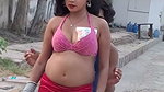 VERY HOT song making – Madhu Rai boobs squeezed very hard & milk sprayed from bra (2)