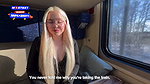 1Blondessa 18 Year Old Big Ass Companion Cheated On Her Boyfriend In The Compartment