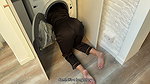 3Sugary Kitty Stepbrother Fuck Step Sis With Big Ass While She Cant Get Out Of The Washing Machine Cum Inside
