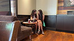 4Kate Rich And Katty West The Guys Couldnt Resist When We Took Off Our Panties In a Cafe And Put Plugs In Our Asses