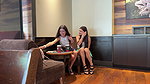 4Kate Rich And Katty West The Guys Couldnt Resist When We Took Off Our Panties In a Cafe And Put Plugs In Our Asses