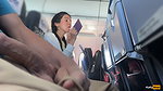 5Katty West Public Cock Flashing In Airplane I Brought Stranger To Cum In Two Minutes
