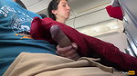 5Katty West Public Cock Flashing In Airplane I Brought Stranger To Cum In Two Minutes
