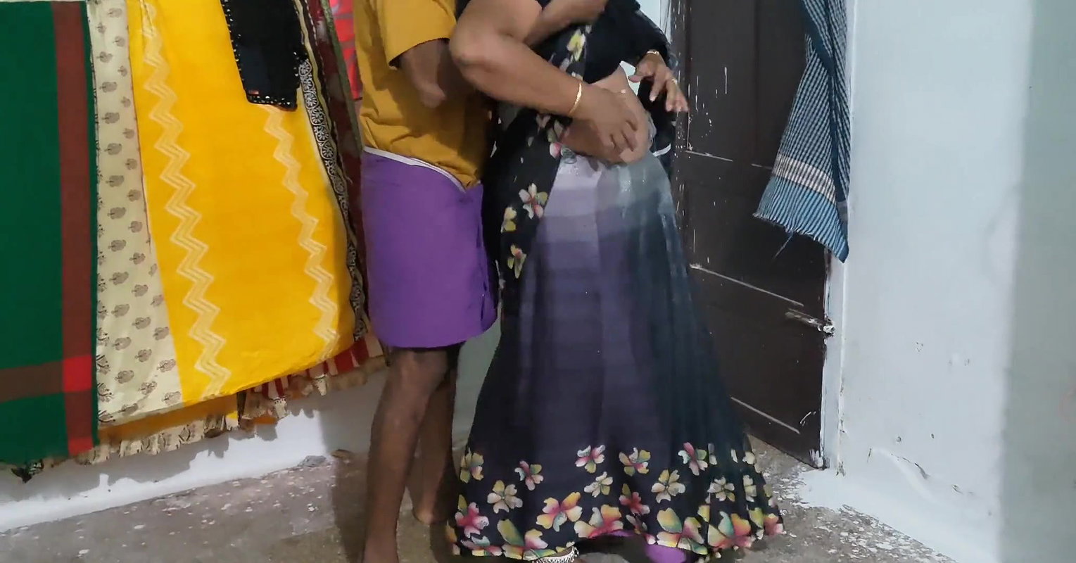 I hugged the Tamil stepmother and lifted her up and had hot sex with her