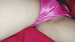 Green Saree and Pink Panty Women
