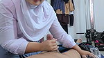 Hijab Girl Give Naughty Massage to Her Step Stepbrother End up with Blowjob and Cum in Mouth – Minokiiko