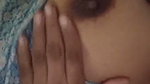 Hot brunette masturbates with giant dildo on top of teddy bear