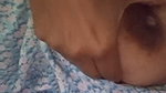 Hot brunette masturbates with giant dildo on top of teddy bear
