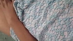 Hot brunette masturbates with giant dildo on top of teddy bear