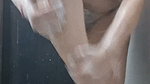 Hot Sexy Right Finger in Anal Hard Bathing