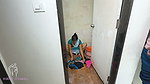 Komal Was Secretly Shaking the Land at the Sight of Her Breasts Doing the Bathroom Laundry.