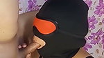 Excellent Masked Blowjob