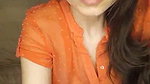 Busty girl stripping on cam with facemask