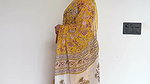 Chubby desi lady deep navel in yellow saree 1
