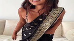 NRI Babe Peachyneeshx New BG Sextape In Saree