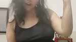 chubby desi girl flesshy big deep navel in black dress 1