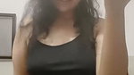 chubby desi girl flesshy big deep navel in black dress 1