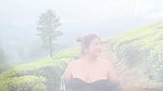 chubby desi lady wide cleavage in black costume 1