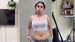 cute desi girl wide croptop showing navel and tight boobs 1