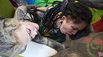 7 Filmz Tattoo dreier madchen offenen Arsche fur tatowierten schwanz