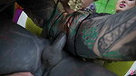 7 Filmz Tattoo dreier madchen offenen Arsche fur tatowierten schwanz