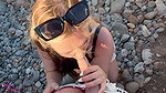AnjaAmelia Direkt am Strand Outdoor halsfick extrem