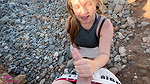 AnjaAmelia Direkt am Strand Outdoor halsfick extrem