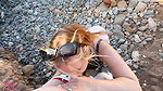 AnjaAmelia Direkt am Strand Outdoor halsfick extrem
