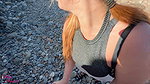 AnjaAmelia Direkt am Strand Outdoor halsfick extrem