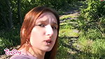 Anny Belle Dreister Outdoorfick im Park Teenyface besamt