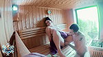Billy Stone Geiler fick und spermatausch in der Sauna AnjaAmelia