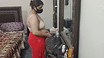 pakistani bigass step mom cleaning room