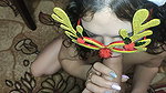 DirtyLubov Ein maskierter blowjob im schlafzimmer