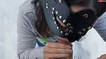 Fickmaus21 Outdoor bei minus 15 grad Eier leer gesaugt