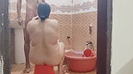 step mom and step son in shower