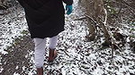 GeileNachbarn Schneller Quckie im schneebedeckten Wald
