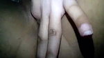Cute young girl showing