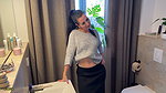 KatiFrench Volle Sahneladung ins Gesicht MILF wird im Badezimmer hart gefickt und vollgespritzt