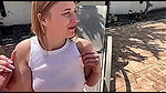 KleineMaja Spontaner Outdoor Blowjob mit geilem Cumshot