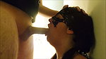 MilfNatascha An die Wand gestellt wird mein hals gefickt mit Sperma im Maul