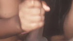 My wife hard-core blowjob sucking come out