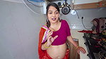 No One Was Home… Desi Neighbor Girl Asked Me for Came Inside Kitchen- Things Got Wild, Hindi Viral Video